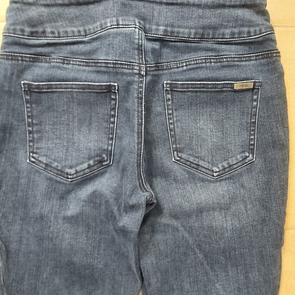 So Slimming Jeans by Chicos Blue Regular Size 0.5 (6) Women Stretch Pull on Long - Picture 9 of 13